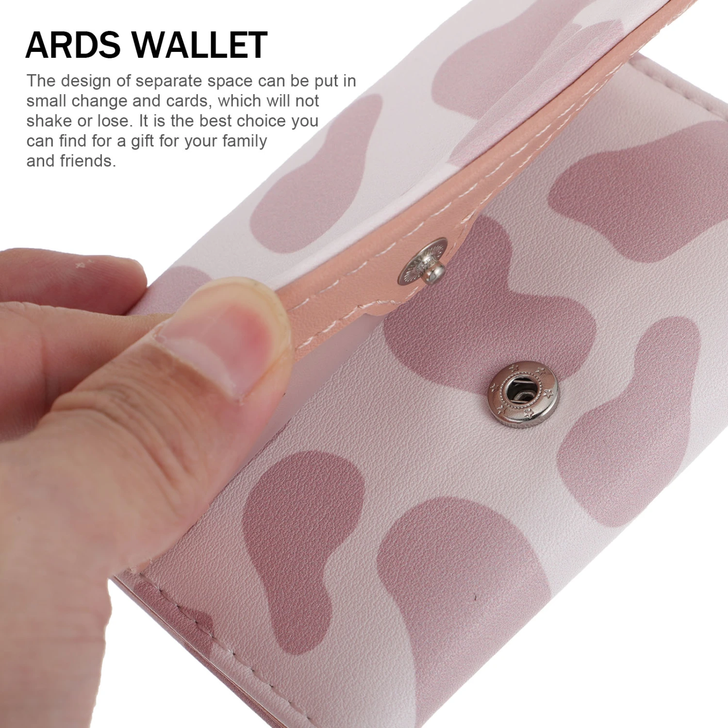 1pc PU Wallet Separate Space Change Wallet Female Fashion Wallet Change Purse