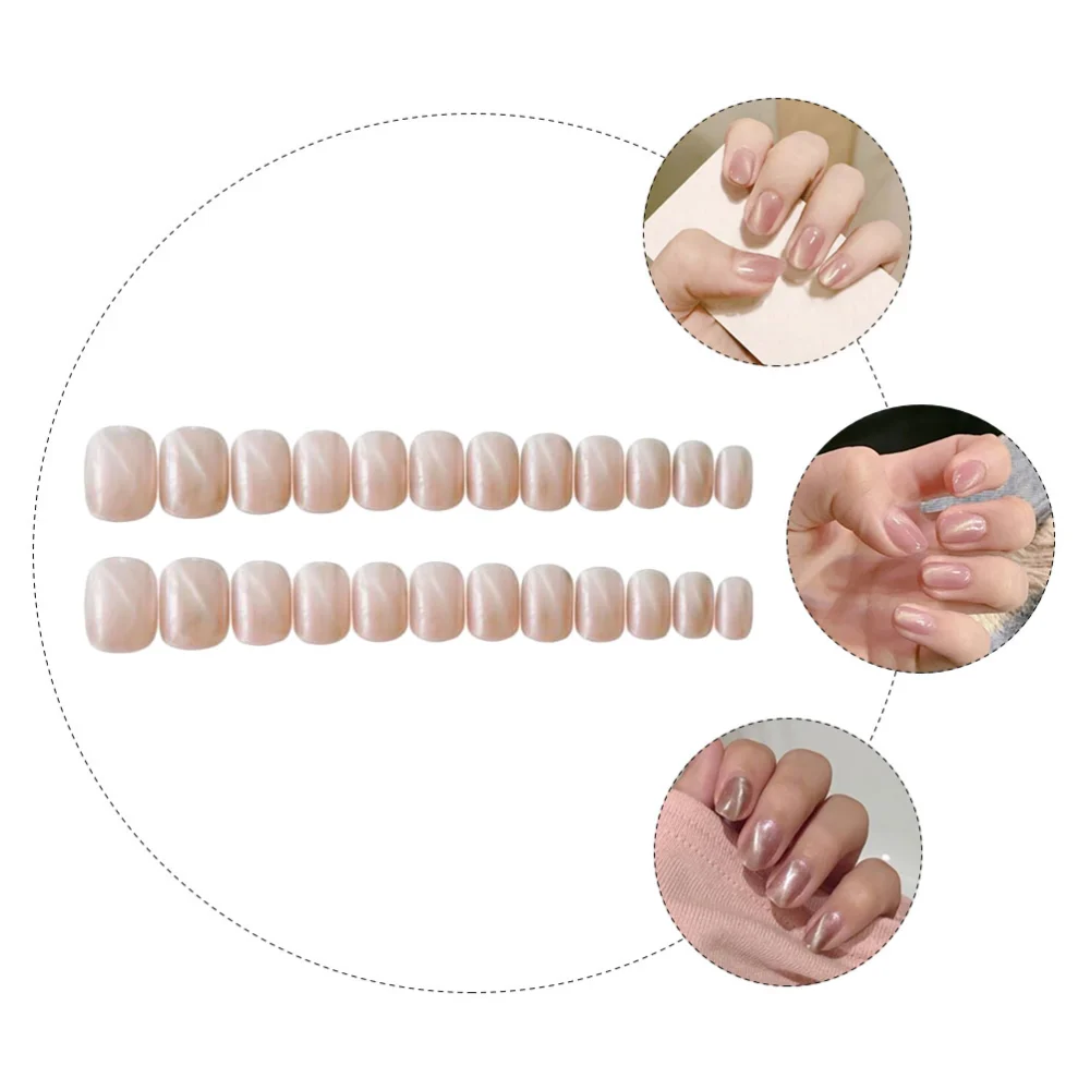 24Pcs Fashion Full Cover Fake Nails Tips False Nails for Women and Girls