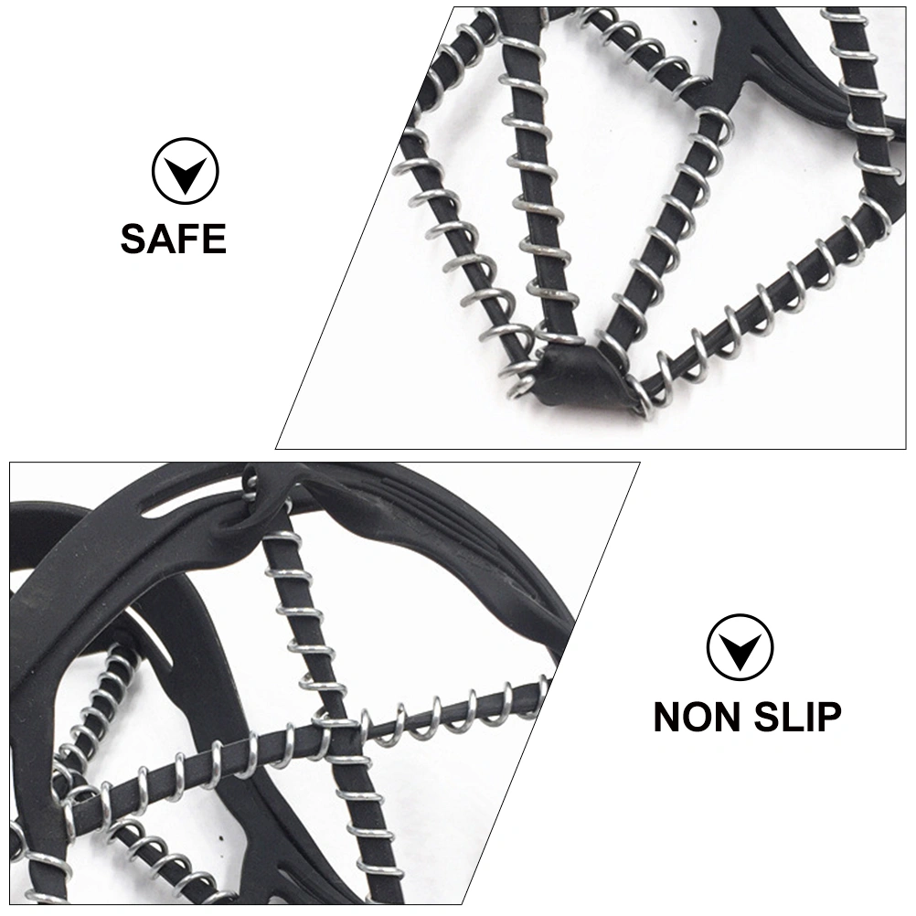 1 Pair Anti-slip Shoe Covers Outdoor Crampons Climbing Overshoes Snowfield Cover