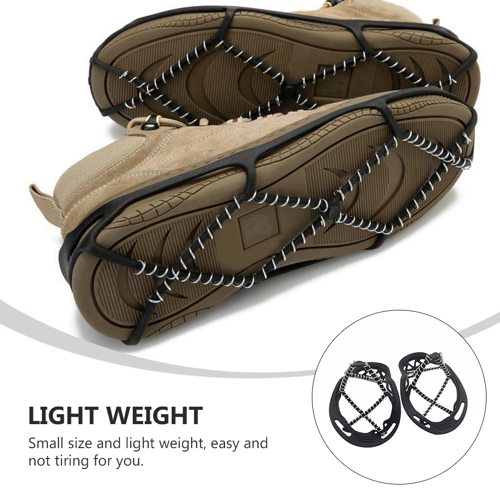 1 Pair Anti-slip Shoe Covers Outdoor Crampons Climbing Overshoes Snowfield Cover