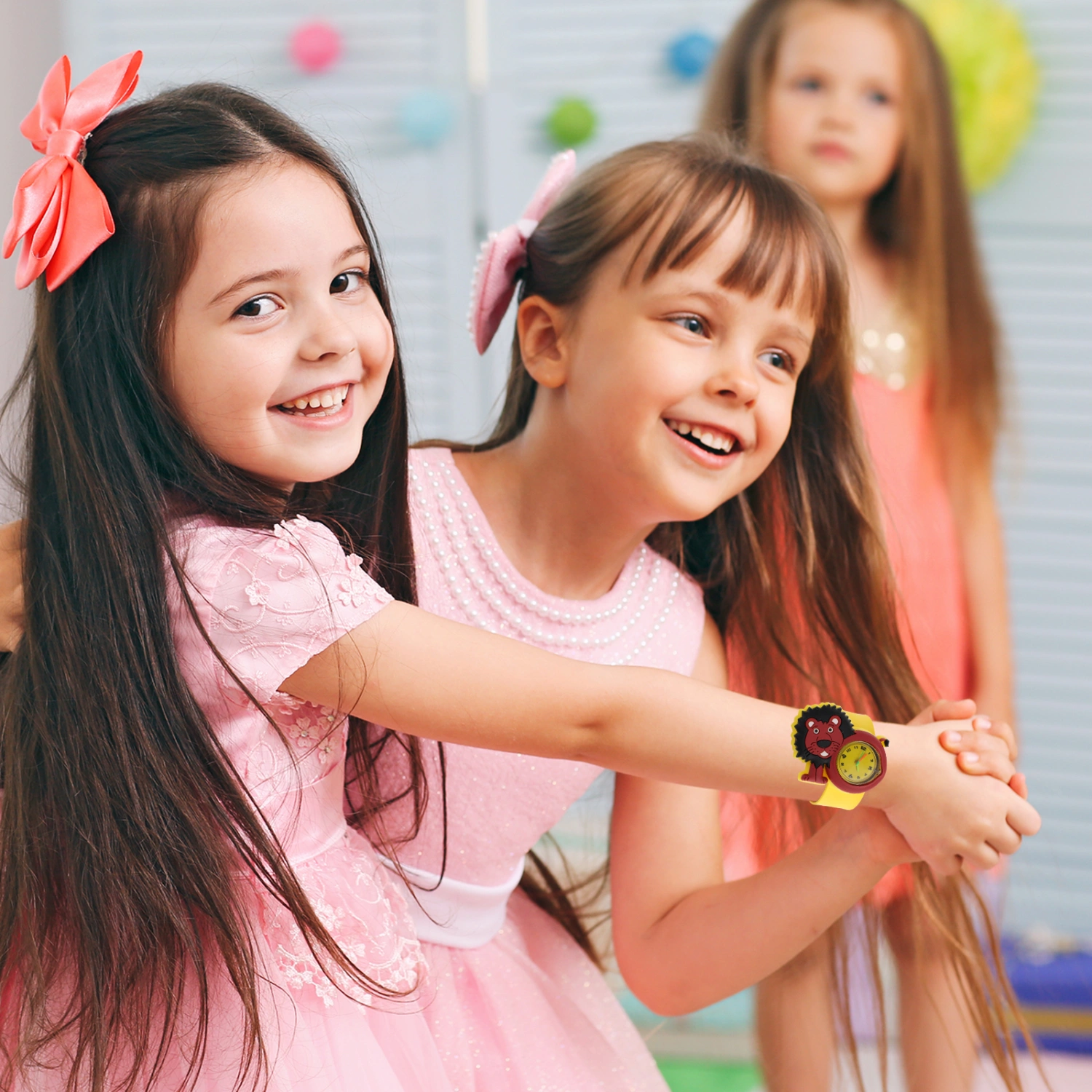 2pcs Watch Children Toy Kids Slap Watches Boys Girls Birthday Watch Clock Gift
