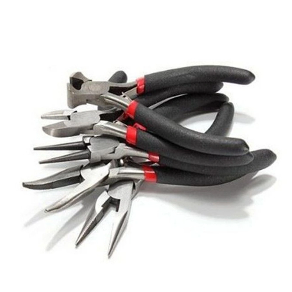 5 Pcs Jewelry Making Repair Tool Pliers Set Crafting Kit Beading Tools (Random Style)