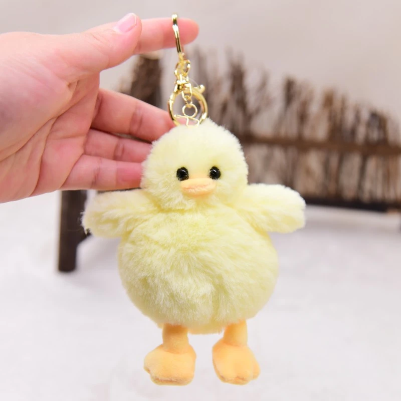 Plush Duck Keychain Stuffed Animal Hanging Charm Plush Key Chain Pendant for Purse Wallet Backpack