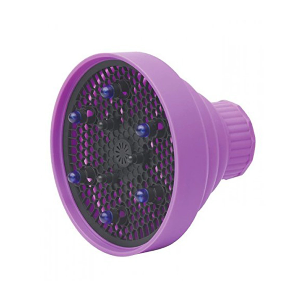 Foldable Silicone Hair Dryer Hairdryer Diffuser (Purple)