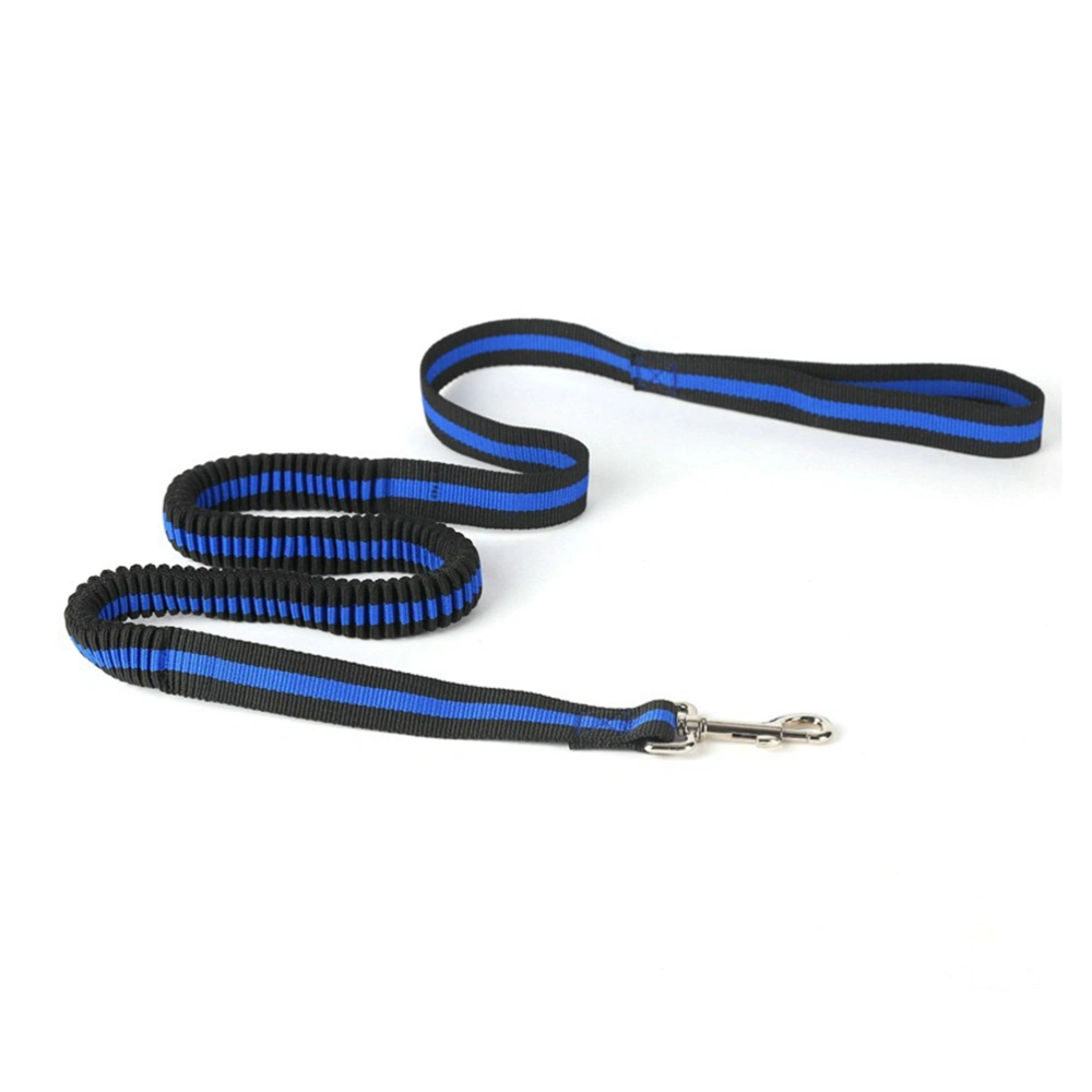 Hands Free Waist Pet Leash Elastic Dog Bungee Leash for Pets Running Hiking Jogging Waking (Blue）