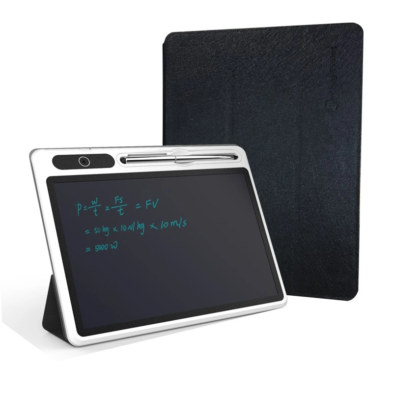 1 Set Electronic Handwriting Tablet Portable Writing Tablet with Leather Protective Cover And Pen