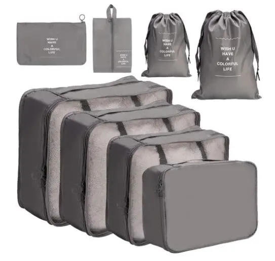 1 Set Of Travel Storage Bags Packing Cubes Luggage Packing Organizers Travel Accessories