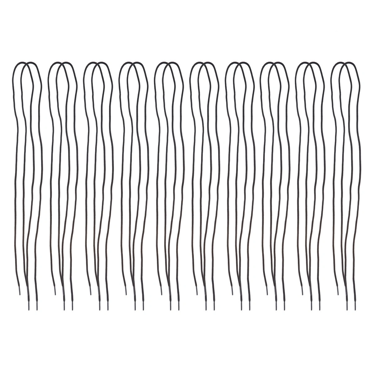 10 Pairs of Boots Shoelaces Pure Color Casual Shoes Shoelaces Simple Shoelaces (Black, 120cm)