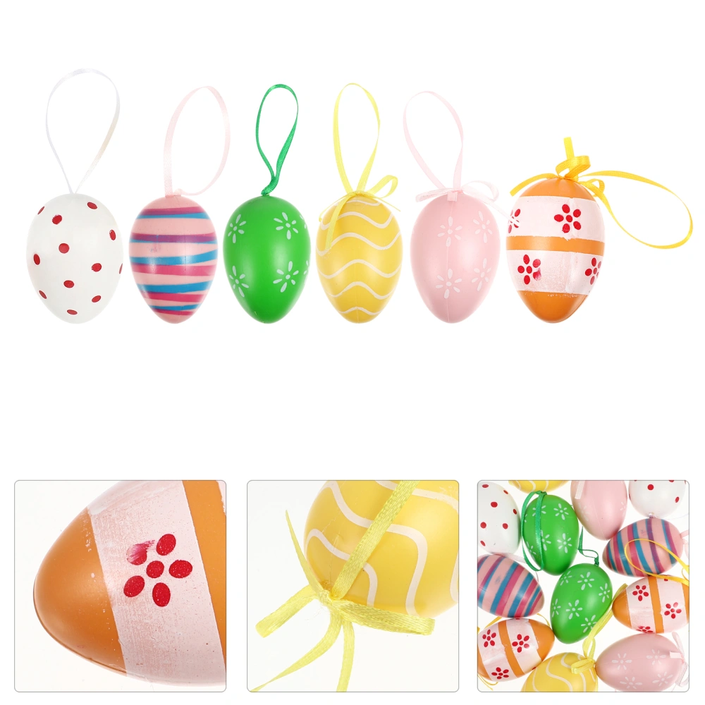 Plastic Rabbit Egg DIY Easter Egg Pendant Decorating Kit with Bunny Design for Easter Decoration