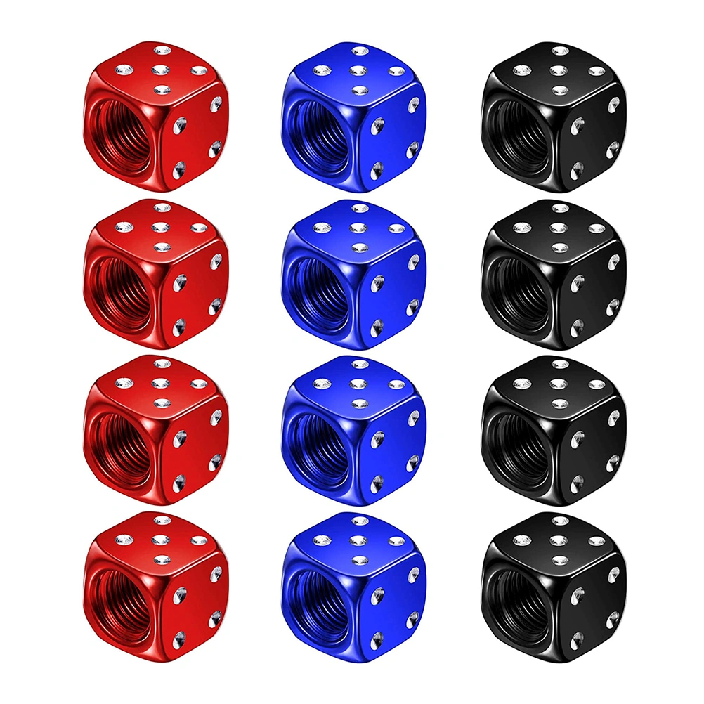 12 Pcs Tire Valves Caps Auto Motorcycle Practical Dust Caps Alloy Vehicle Caps