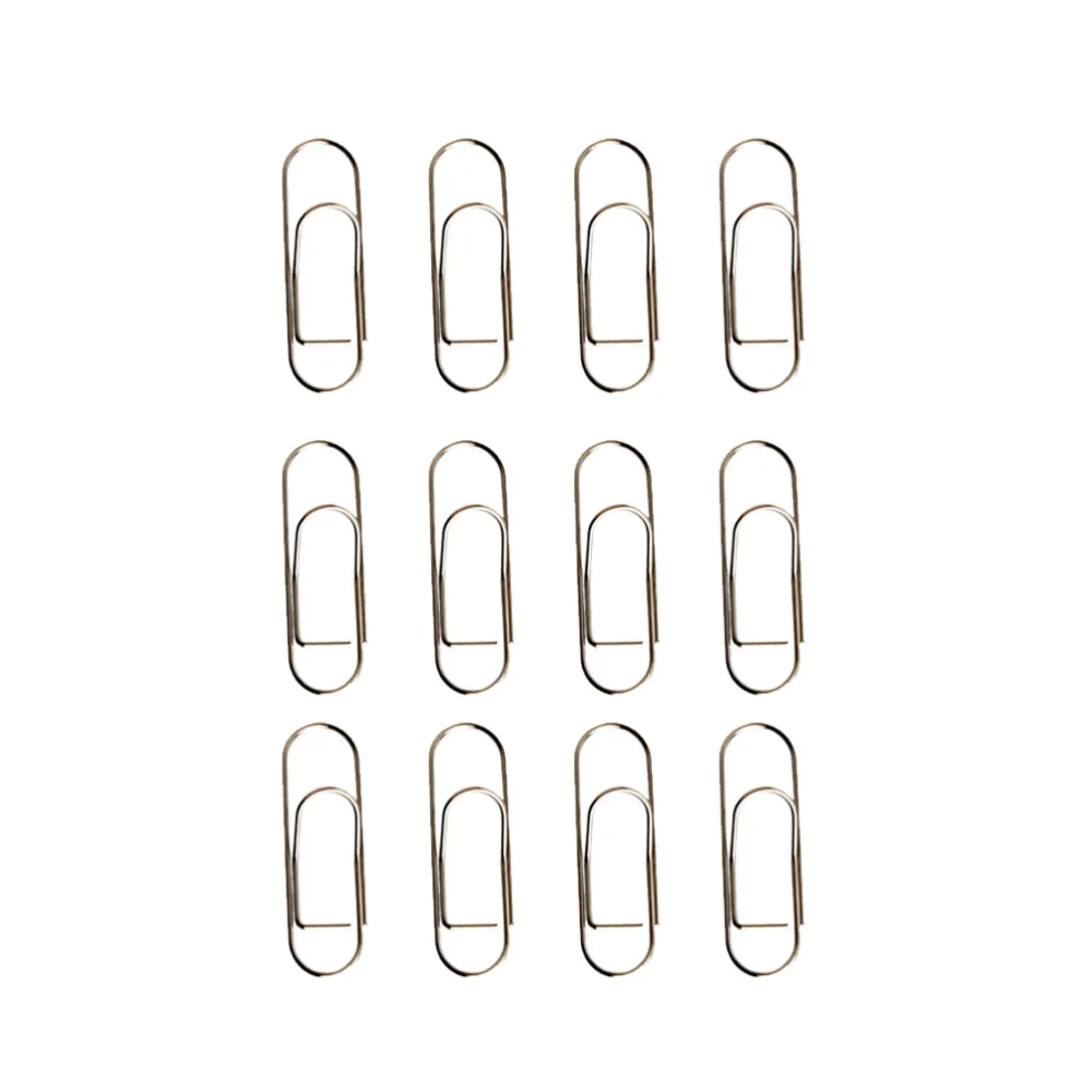 12pcs Metal Pen Holder Clips Multifunction Portable Paper Clip Hanging Pen Spring Clips