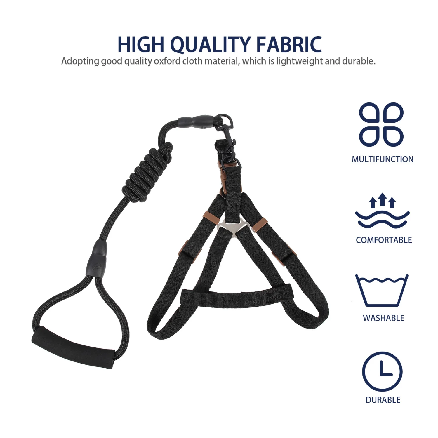 1 Set Dog Harness Dog Vest Leash Puppy Harness Leash Nylon Dog Leash Dog Walking Leash Kit