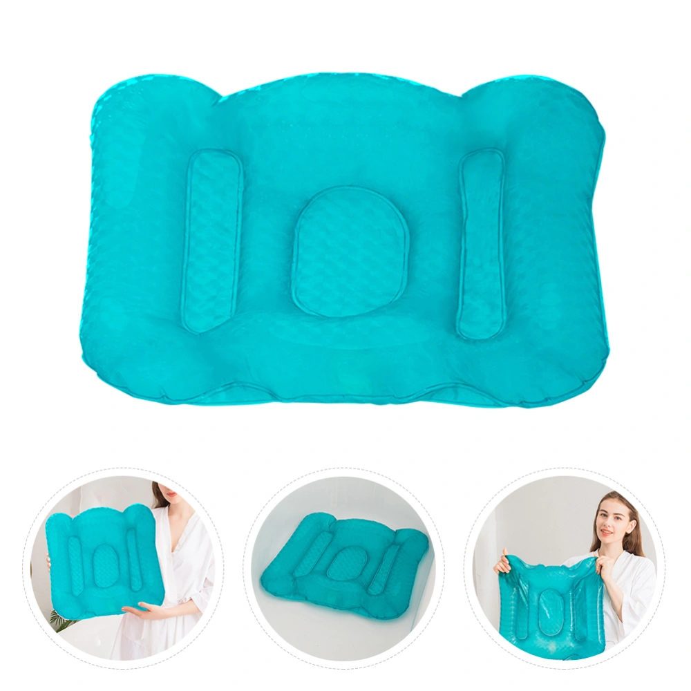 1pc Inflatable Seat Cushion Water Injection Cushion Bathtub Cushion with Sucker