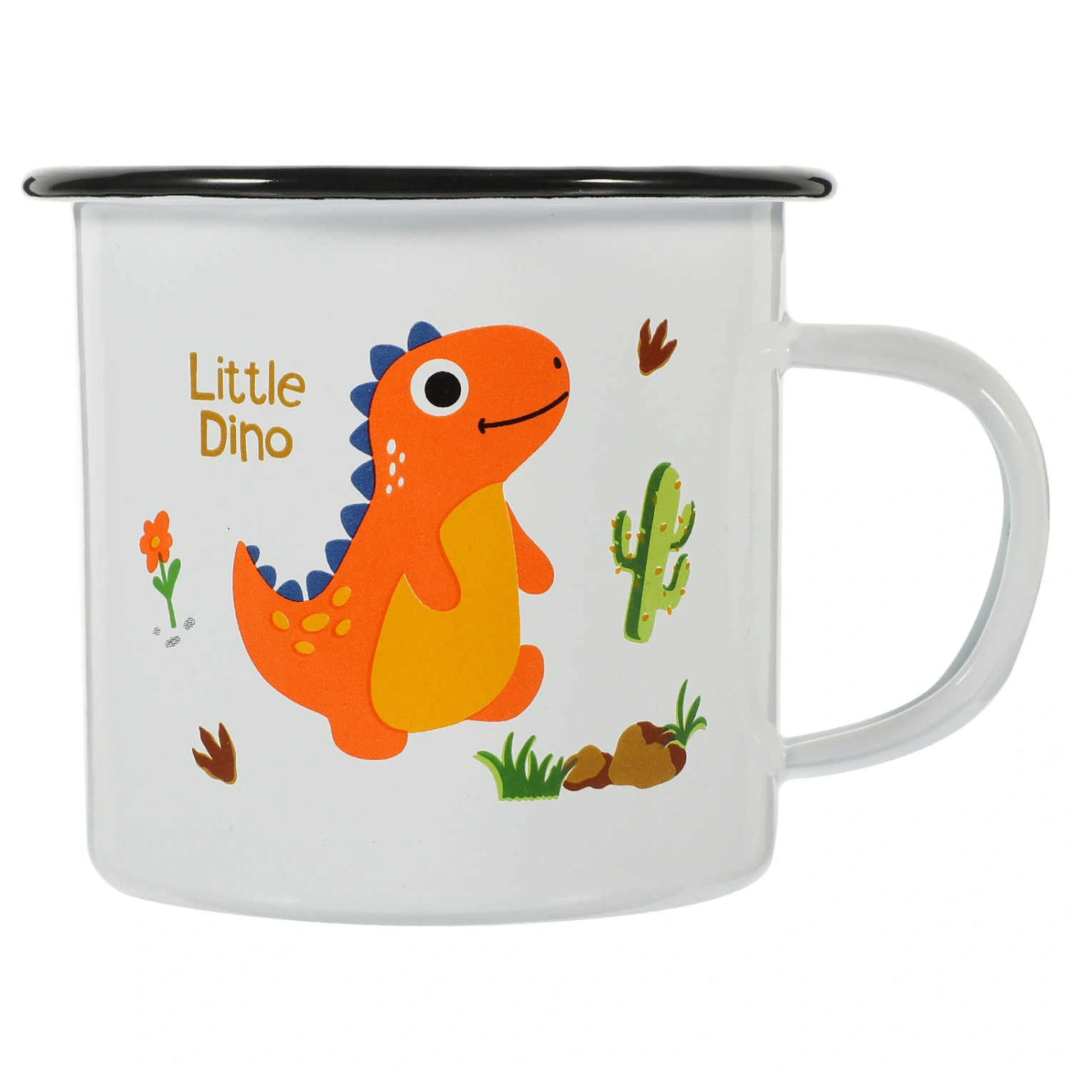 Cartoon Enamel Cup Household Decorative Enamel Mug Multi-functional Drinking Enamel Mug