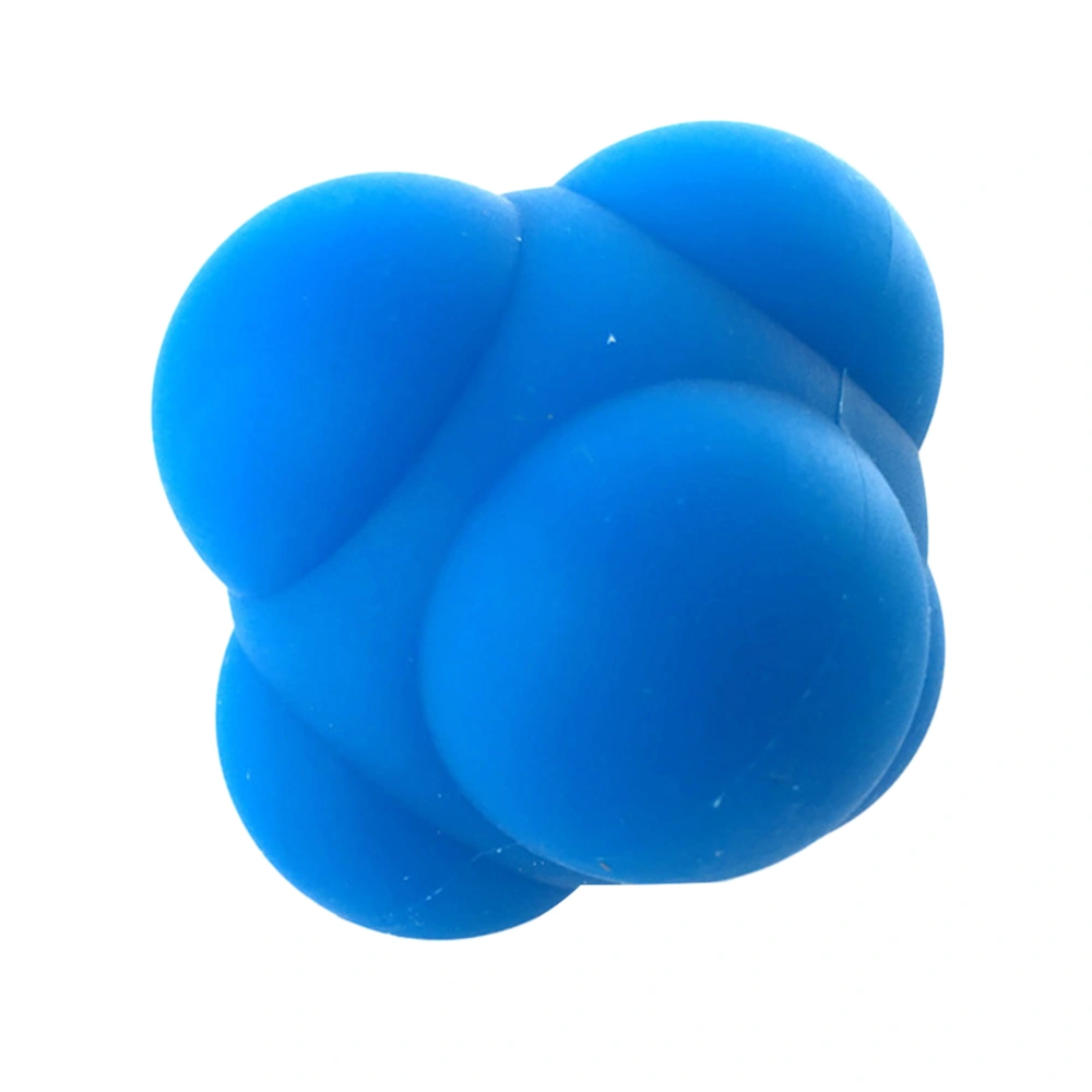 1pc Hexagonal Silicone Sphere Reaction Training Ball Bouncing Ball Agility Testing Ball for Women Men