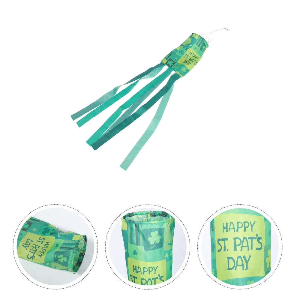 St. Patrick's Day Windsock Flag Carnival Garden Windsock Decor St. Patrick's Day Flag