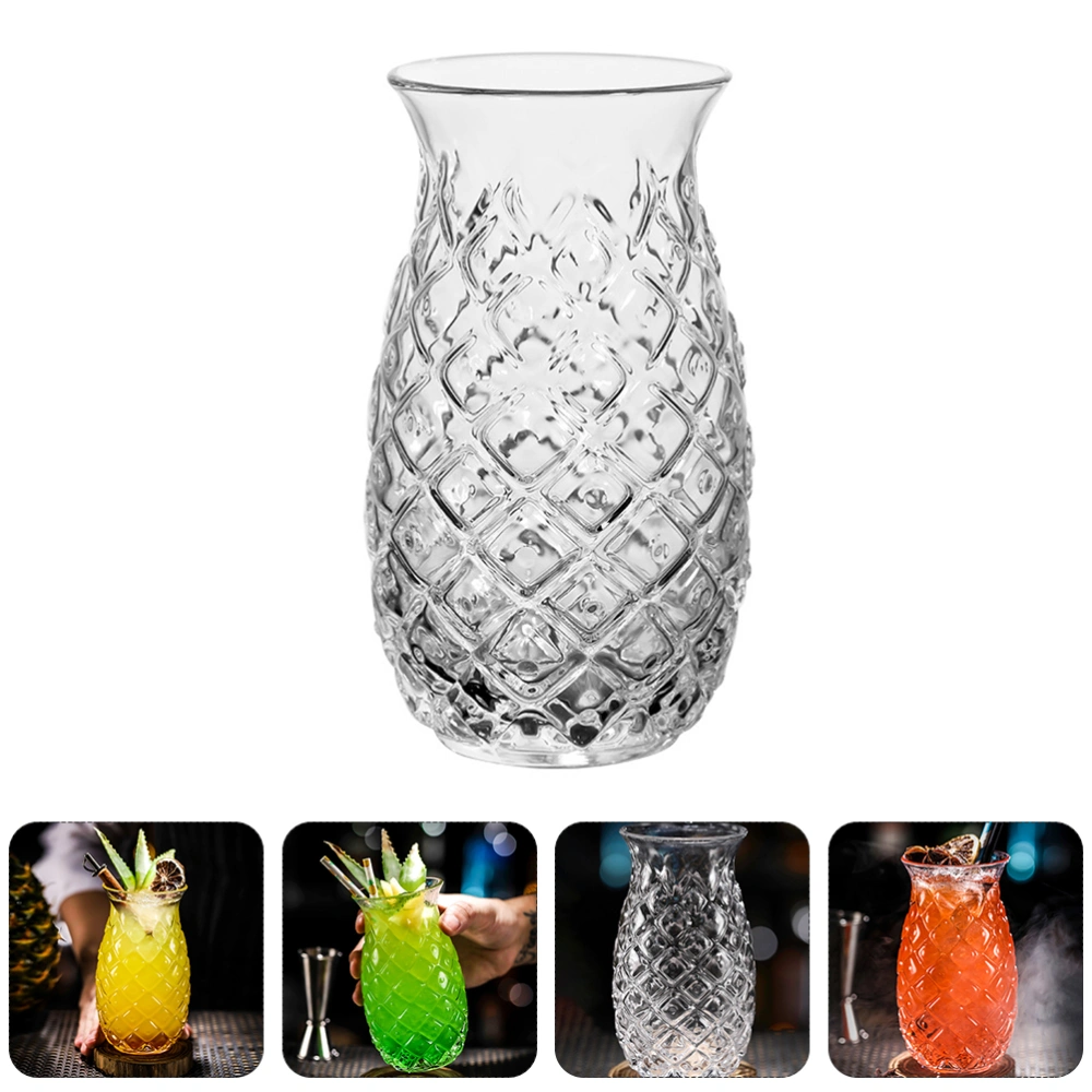 2pcs Beer Cup Embossed Cocktail Glass Whisky Cup 480ml Crystal Whiskey Glass