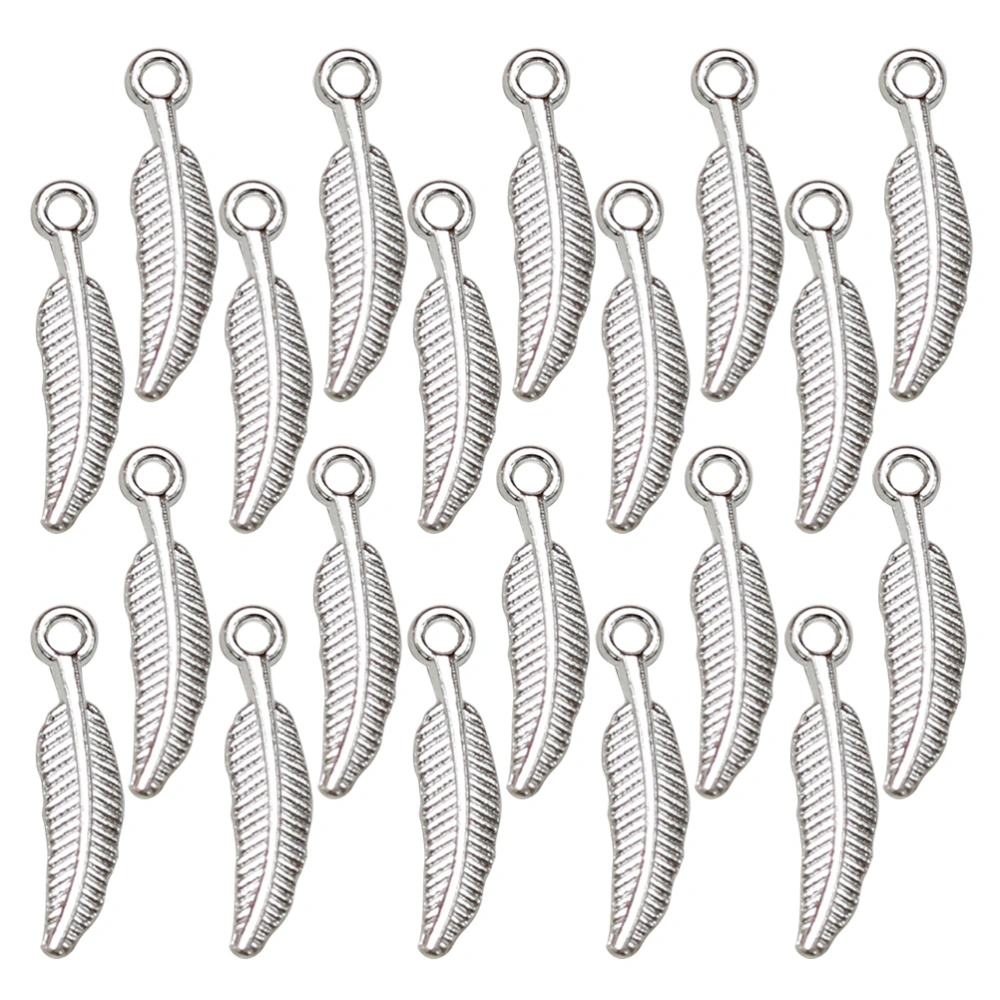 20pcs Alloy Small  Pendants Charms DIY Jewelry Making Accessory for Necklace Bracelet (Bright Silver)