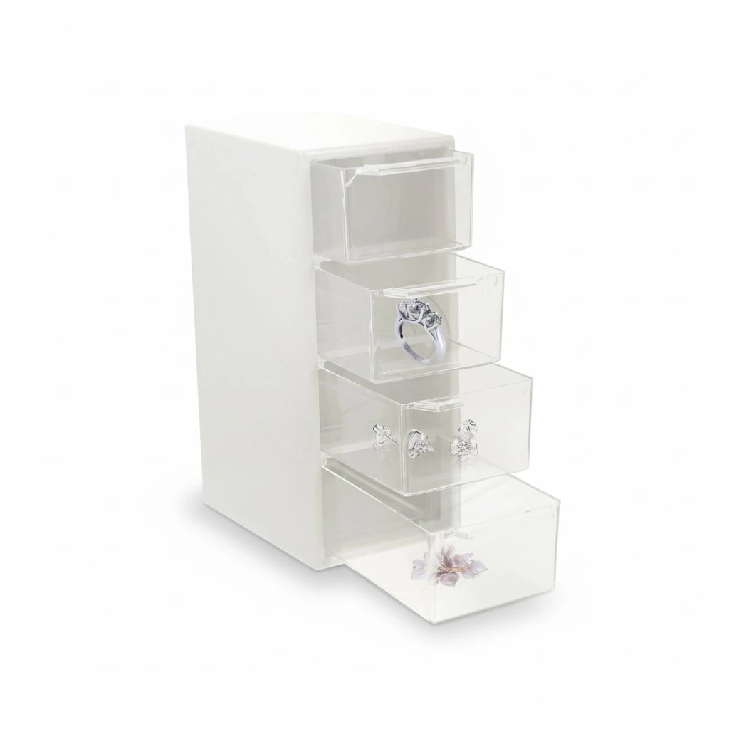  Jewelry Storage Box Multi Layer Storage Container Desktop Storage Holder
