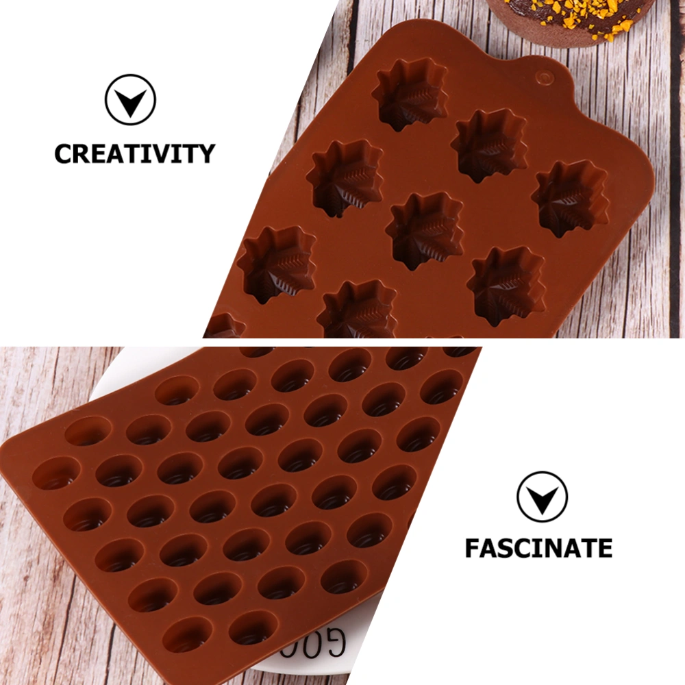 2pcs Household Chocolate Baking Mold Kitchen Non-stick Silicone Chocolate Molds