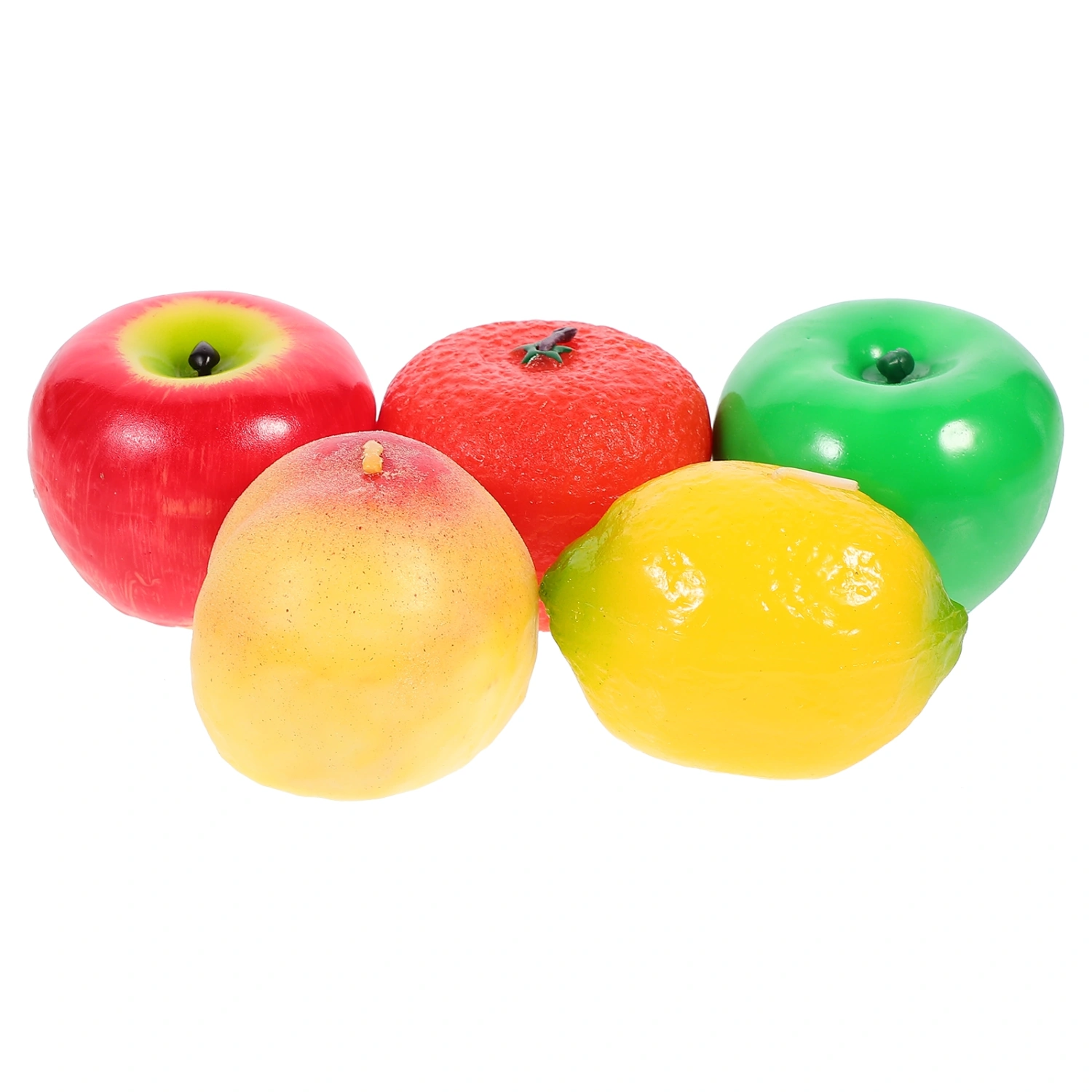 5pcs Fake Fruit Scented Candles Fruit Fragrance Candles Lemon Shape Candles