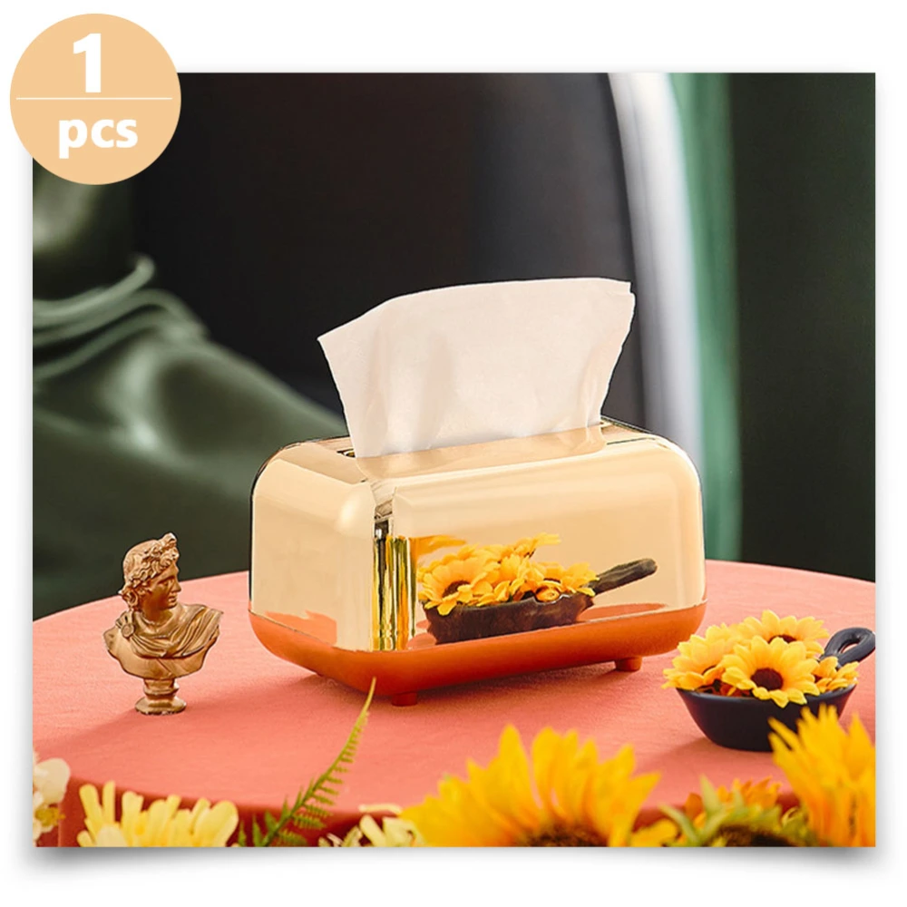 Household Tissue Box Simple Tissue Case Plastic Tissue Storage Box Napkin Box