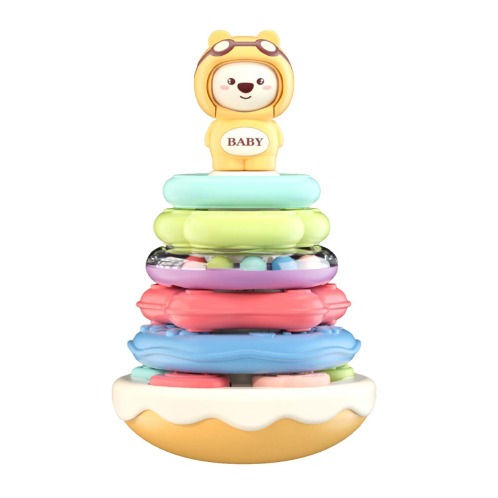 Kids Stacking Toy Toddler Shape Match Toy Interactive Toddler Toy Geometric Stacker