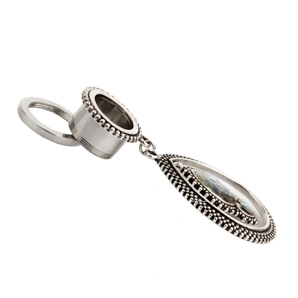 A Pair of 12mm Puncture Jewelry Crossed-border Stud Earrings Stainless Steel Earrings for Women and Ladies