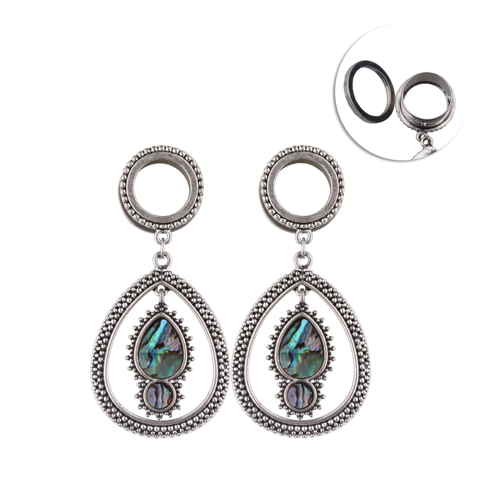 A Pair of 12mm Puncture Jewelry Crossed-border Stud Earrings Stainless Steel Earrings for Women and Ladies