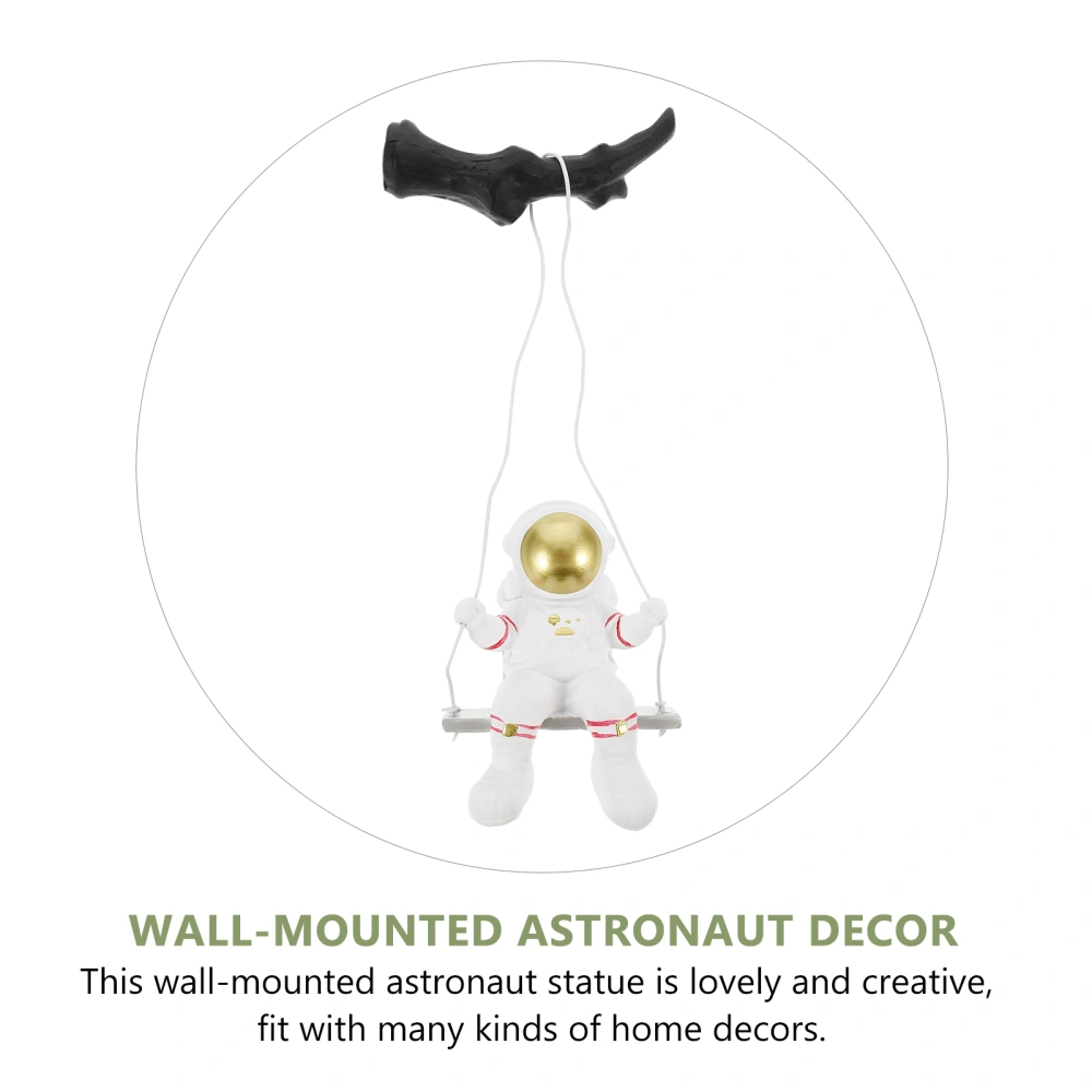 1pc Wall Astronaut Statue Astronaut Wall Sculpture Resin Astronaut Sculpture