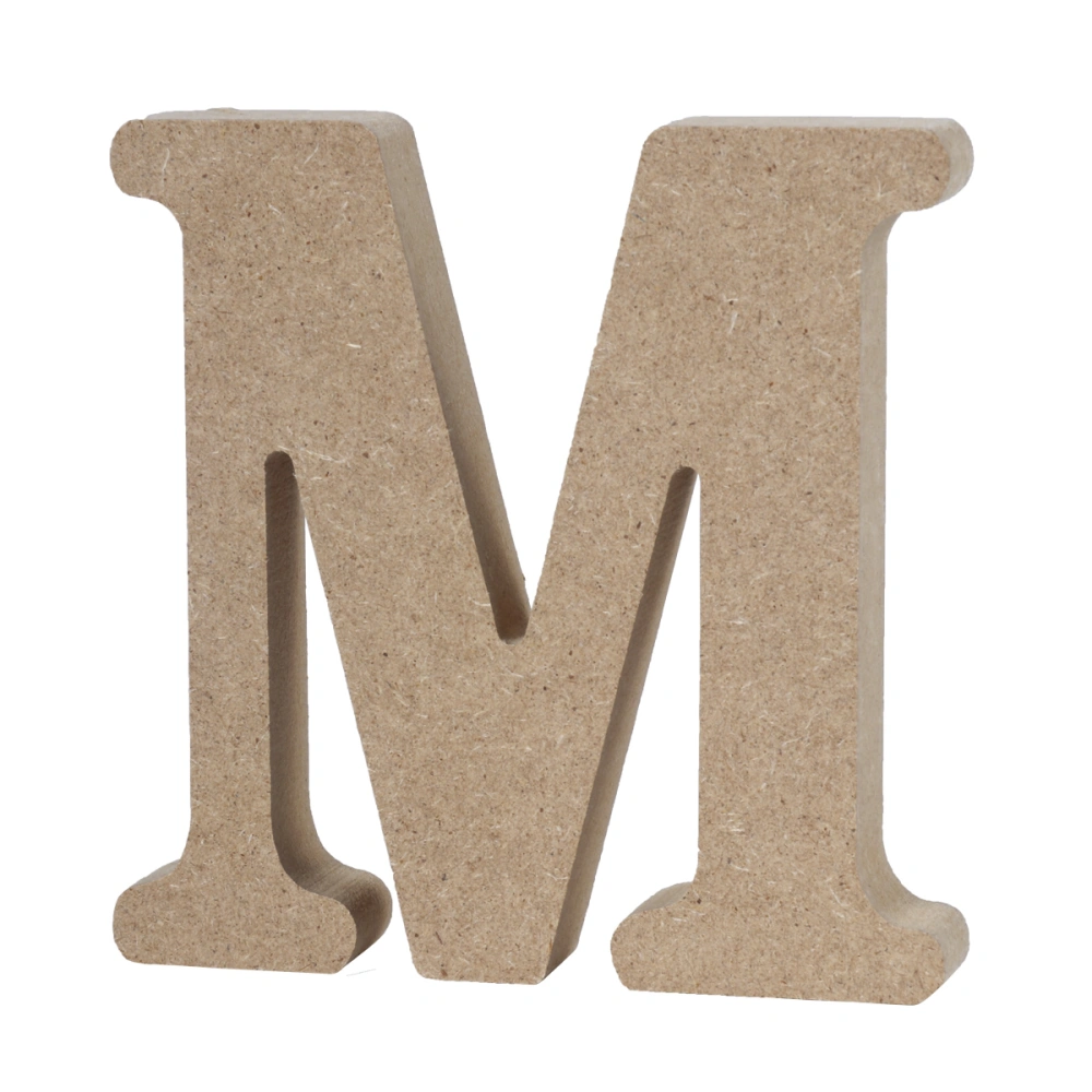 Wooden Alphabet Letters Plaque Wall Home Office Wedding Party Decoration -M