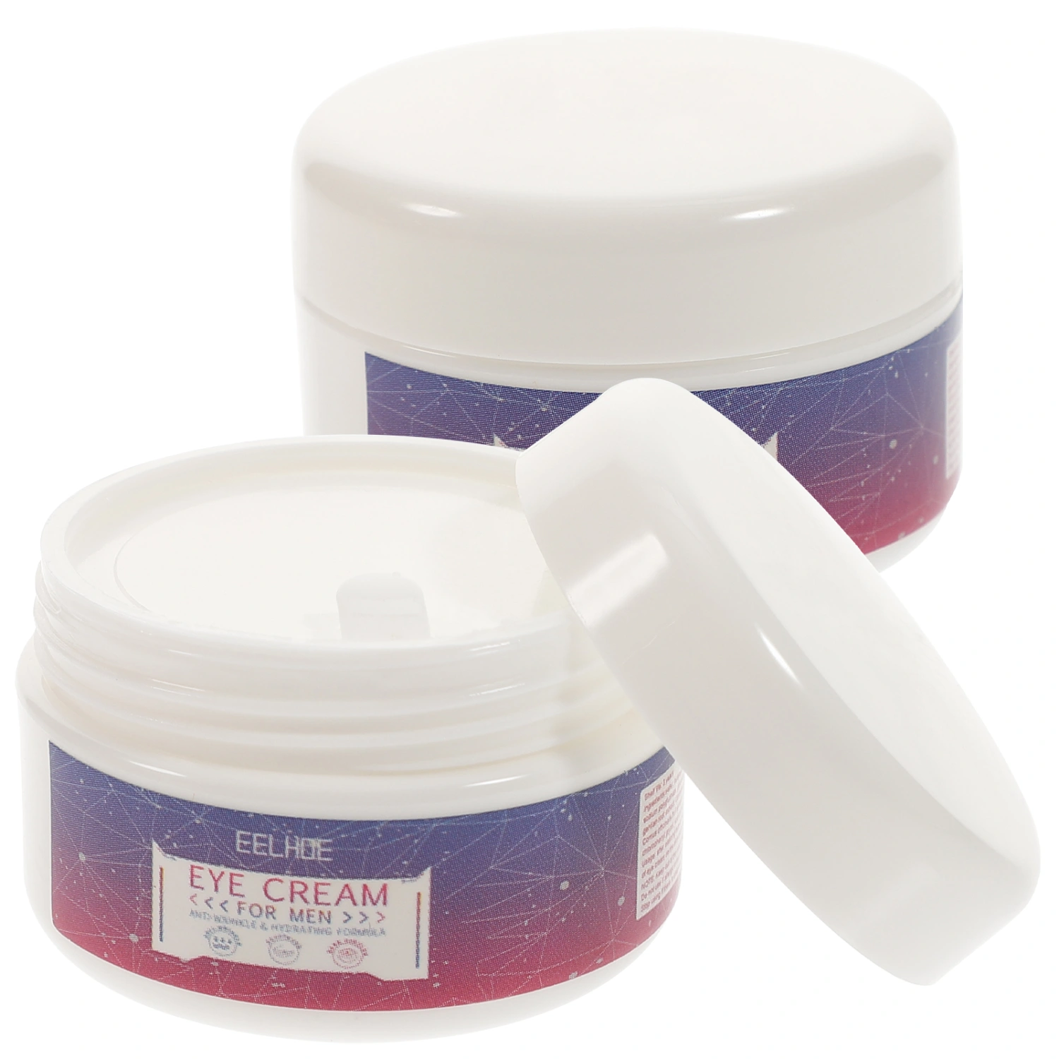 2 Bottles Men's Eye Cream Dark Circles Remover Under-eye Bags Relief Eye Cream