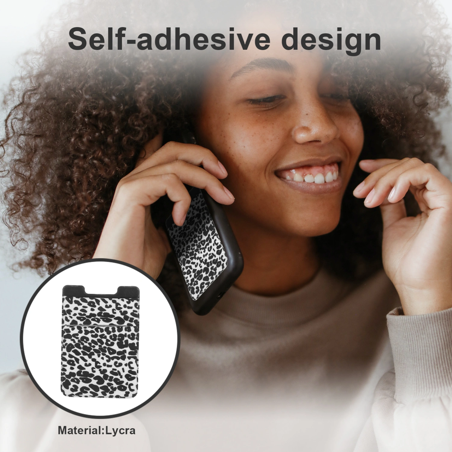 Phone Card Holder Phone Wallet Phone Back Pocket Card Storage Bag Phone Back Credit Card Holder