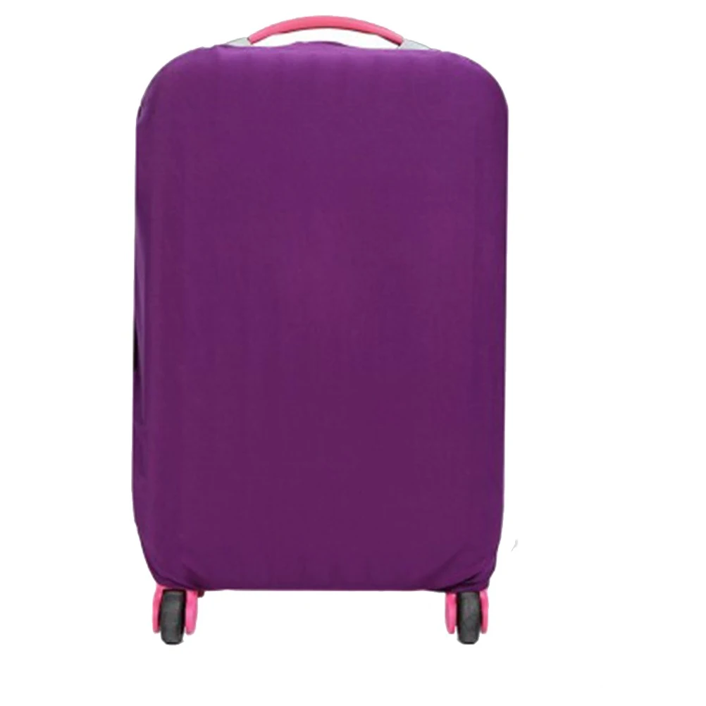 Elastic Travel Luggage Cover Suitcase Trolley Case Protective Bag Dustproof Protector for 22-24 Inches (Purple)