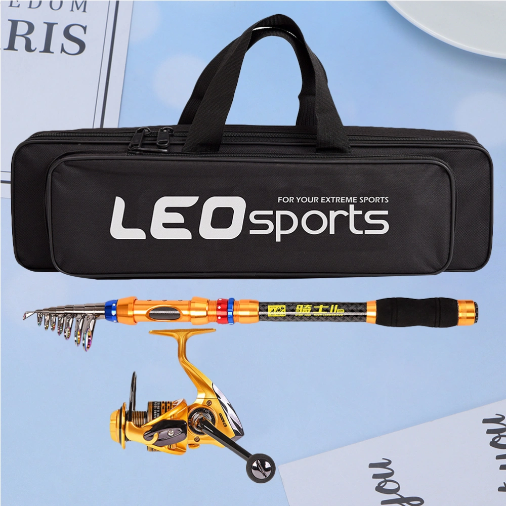 Far Throwing Fishing Rod Carbon Fiber Sea Lure Telescopic Fishing Rod Set for Fishing (1.8M + GT4000 + Bag)