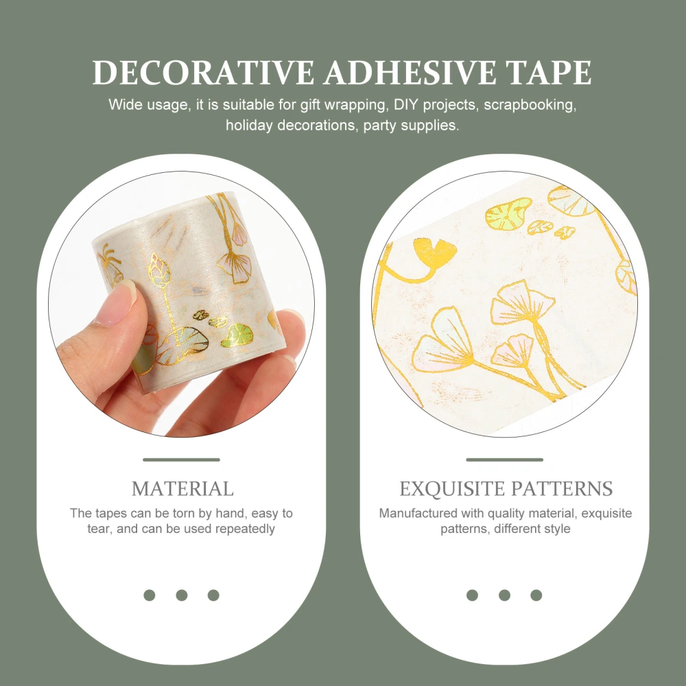 6 Rolls Decorative Washi Tape Decorative Scrapbook Tapes DIY Washi Tapes