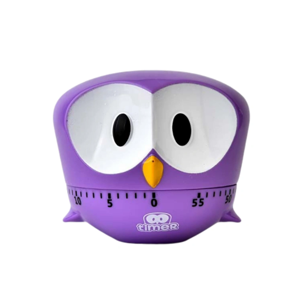 Creative Cartoon Bake for Cooking Timer Purple Big Eye Eagle Shaped Kitchen Mechanical Timer