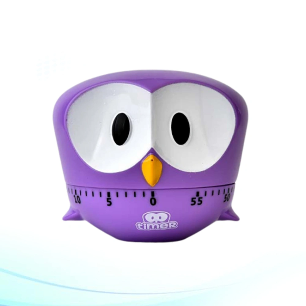 Creative Cartoon Bake for Cooking Timer Purple Big Eye Eagle Shaped Kitchen Mechanical Timer