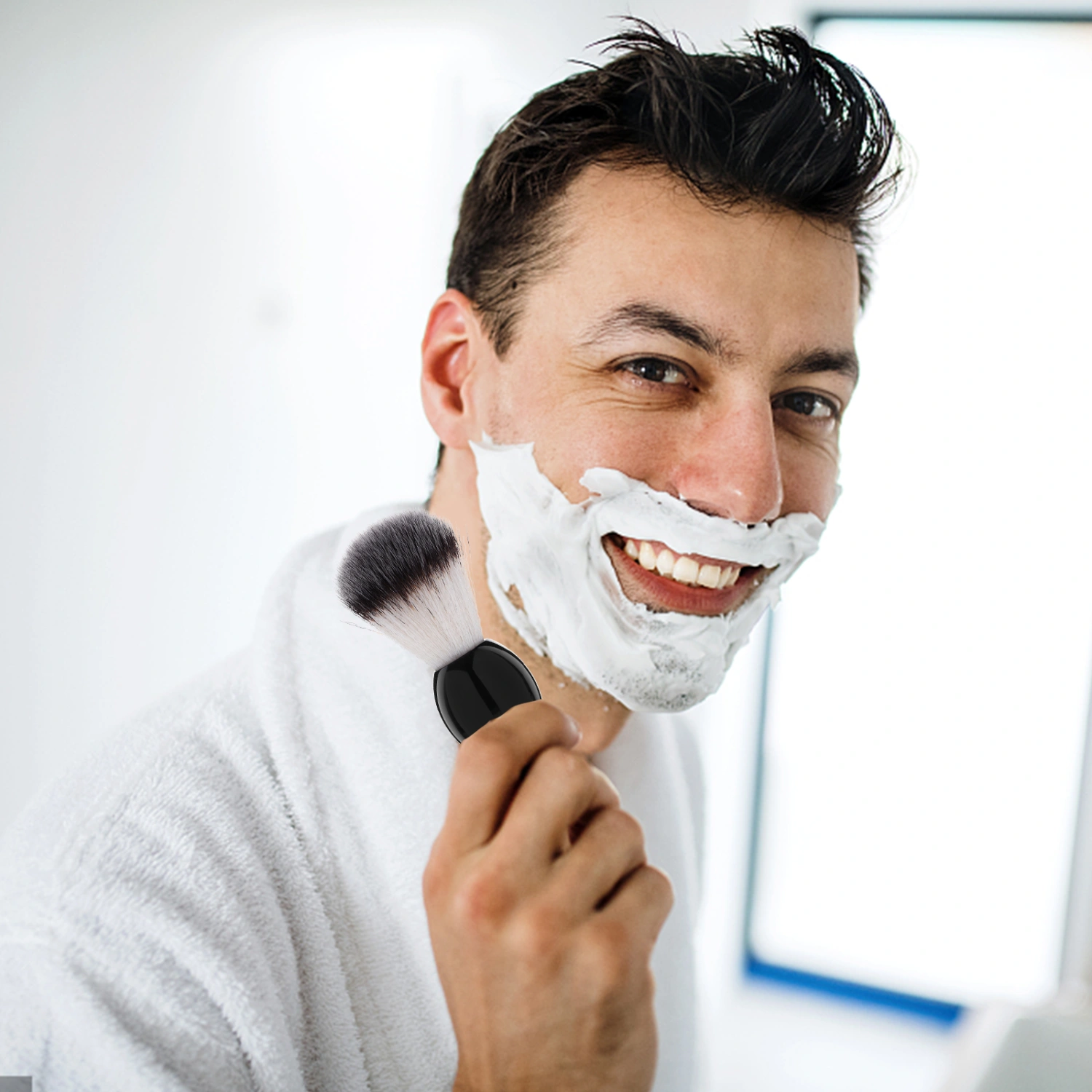 Shaving Brush Male Beard Brush Barber Brush Neck Duster Salon Shave Brush Supply