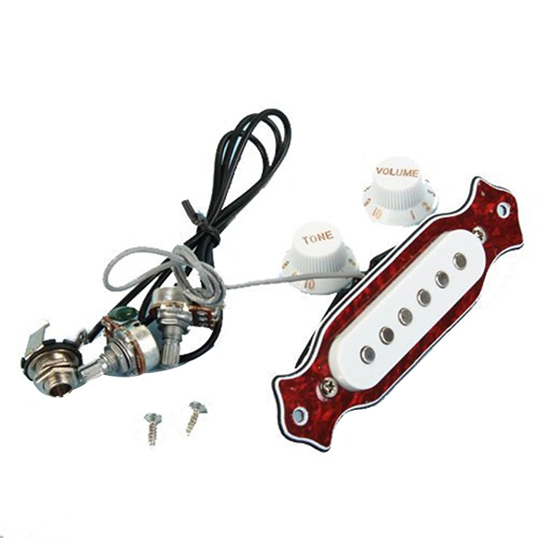 Portable Clip-on Acoustic Guitar Pickup Guitar Sound Amplifier (Red)