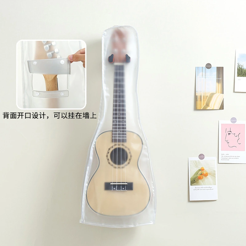 Ukulele Dust Cover Musical Instrument Protective Cover Transparent Dust Cover