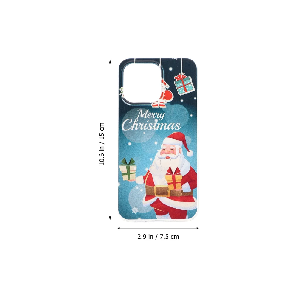 2Pcs Santa Mobile Phone Shell Mobile Phone Cover Compatible for iPhone 13 Pro