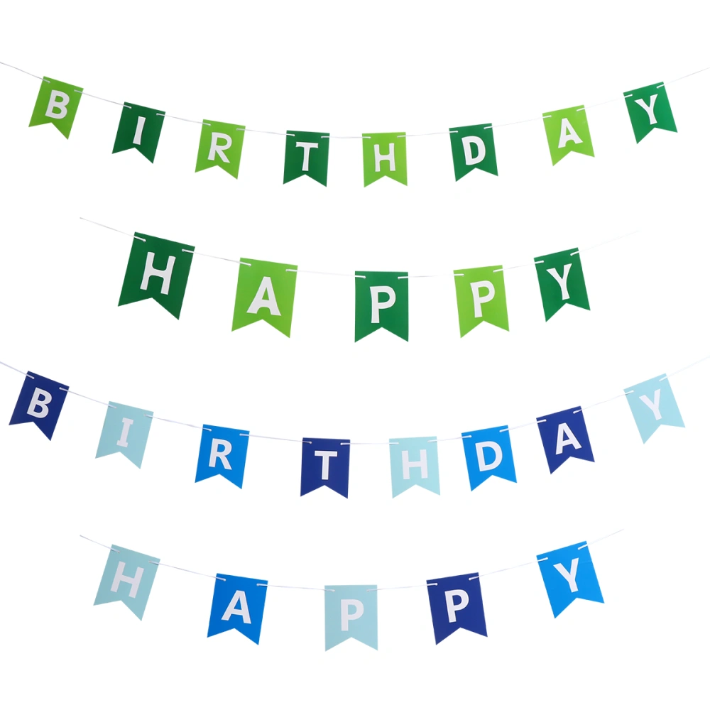 3 Set of Creative Birthday Party Decorative Banner Fresh Birthday Decoration