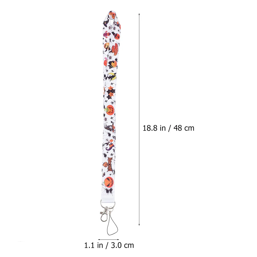 3pcs Halloween Cell Phone Lanyard Decorative Phone Cell Strap Halloween Strap
