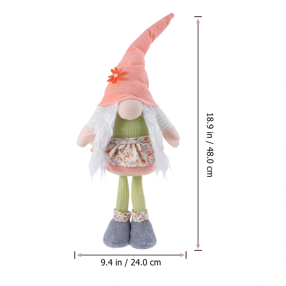 1Pc Lovely Easter Gnome Dolls Ornament Festival Gnome Dolls Desktop Decoration