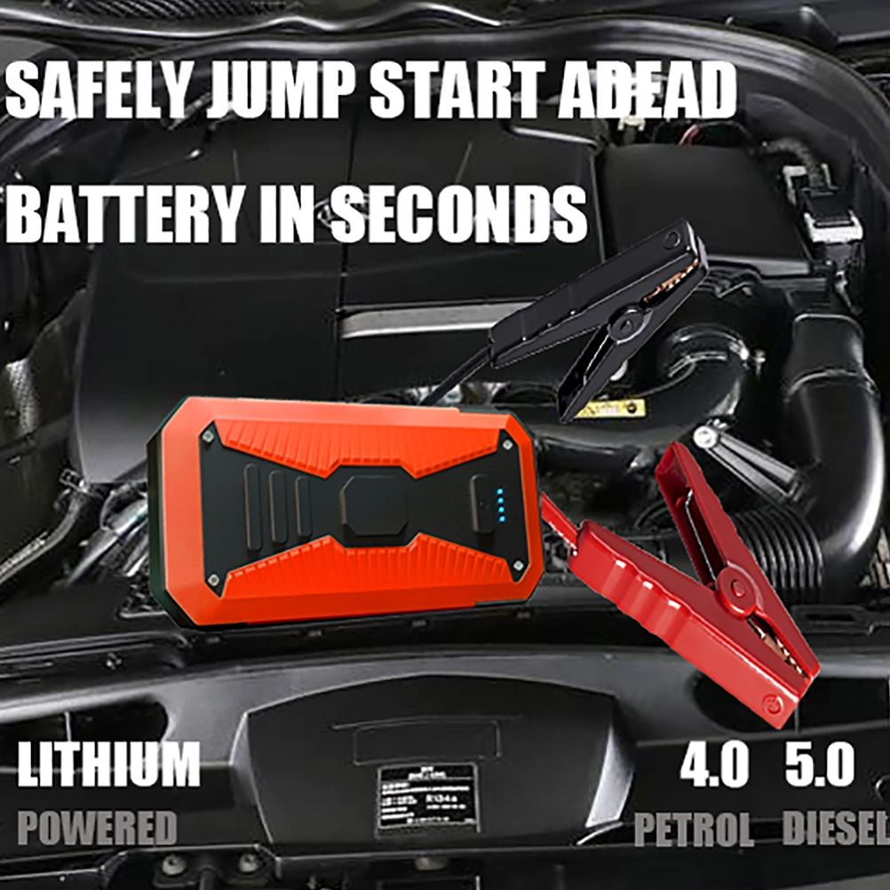 1Pc Emergency Car Charger Vehicle Jump Starter Portable Car Power Supply EU Plug
