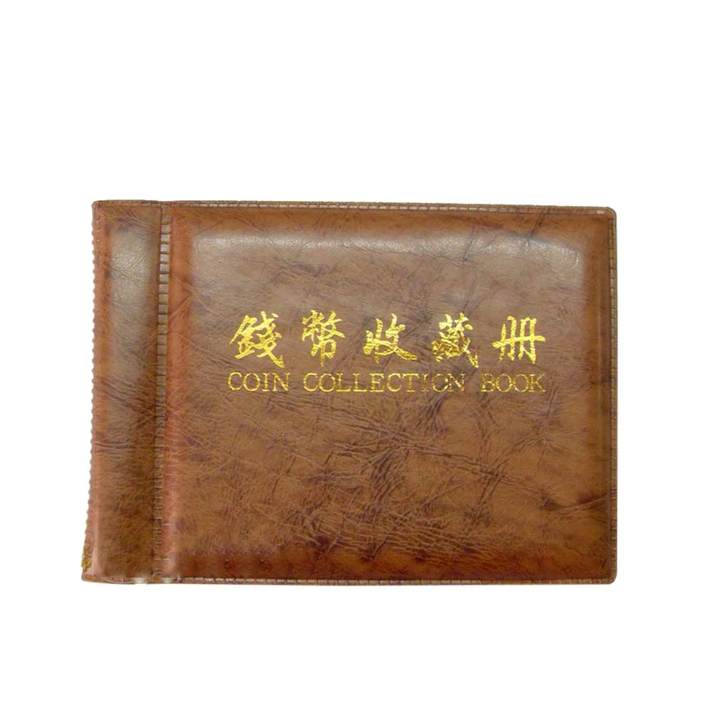 60-Coin Collectors Collecting Album Holders (Brown)