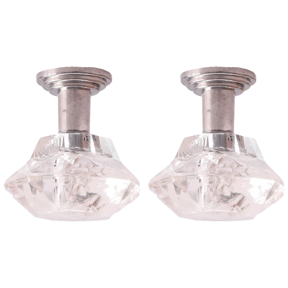 2Pcs Mini Ceiling Lamp Imitation Hanging Lamp Simulation Miniature Furniture