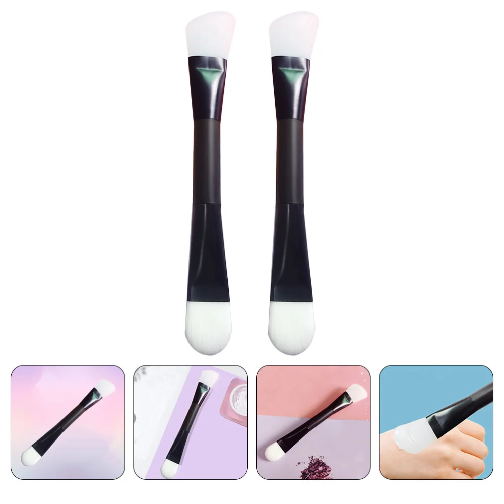 2Pcs Double-Heads Face Mask Brush Beauty Tool Facial Mud Mask Applicators