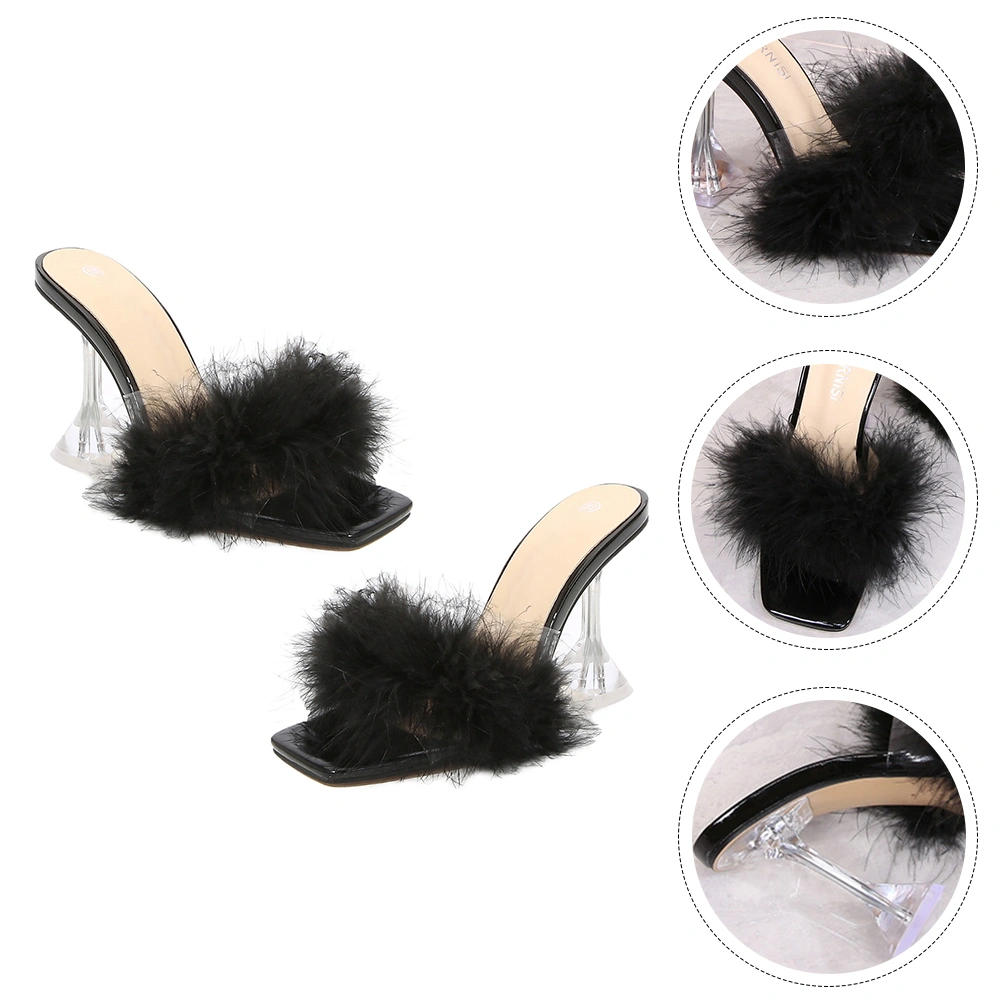 1 Pair of Delicate Sandal Chic Heels Fashion Female Stiletto Women Casual Shoes